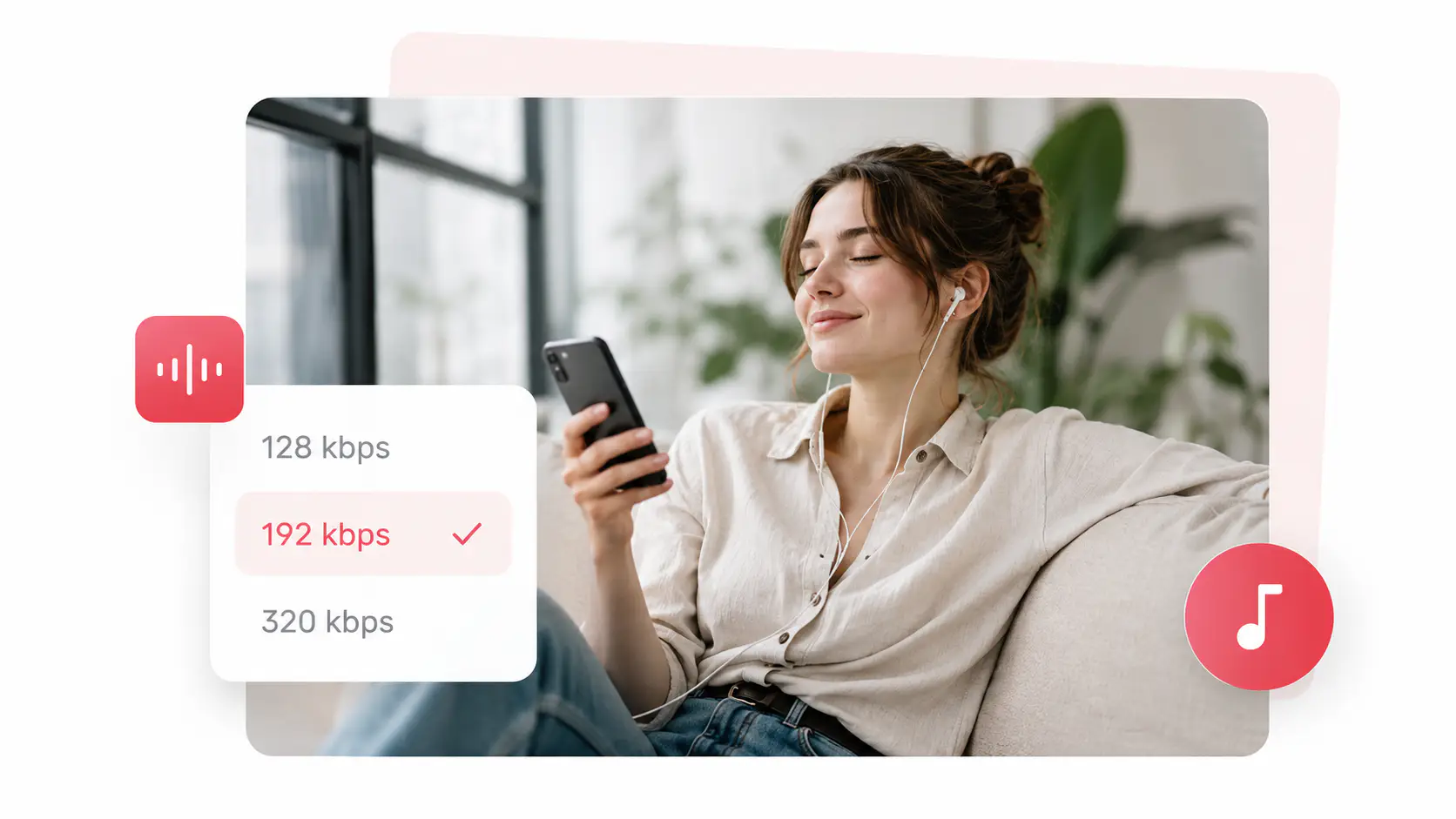 pick an mp3 bitrate for mp4 to mp3 conversion