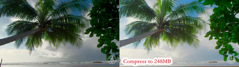 capcut compression result