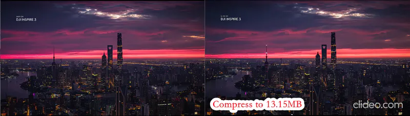 clideo compress result