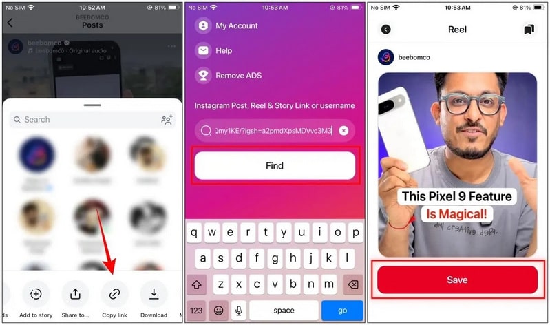 download instagram video iphone