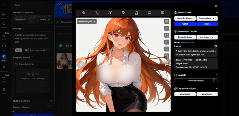 nsfw image generated by openart