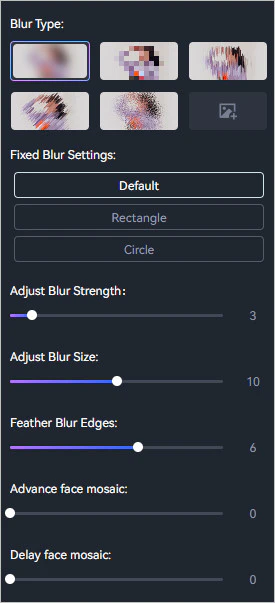 select blur type