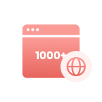 support 1000+ sites