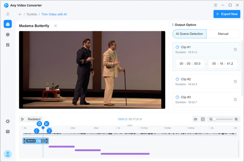 auto trim mkv video into clips