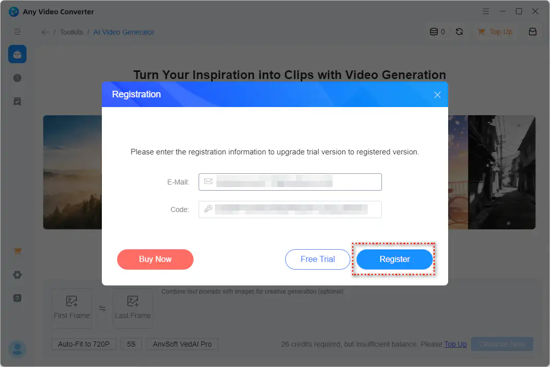 activate any video converter ultimate to get bonus credits